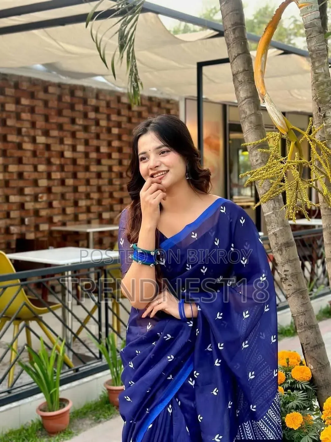 চান্দেরি সিল্ক শাড়ি উইথ ব্লাউজ পিস