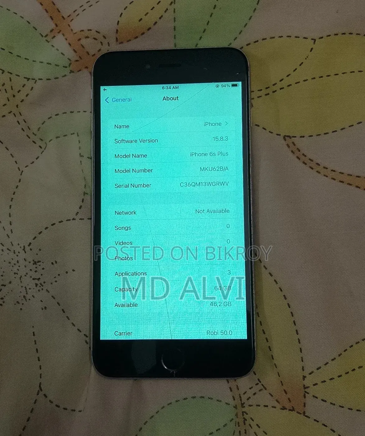 Apple iPhone 6s Plus 64 GB Silver