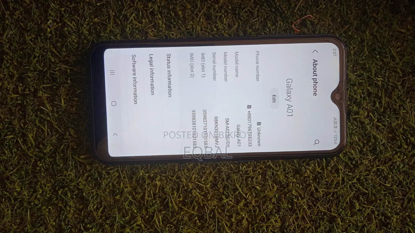Samsung Galaxy A01 16 GB Black