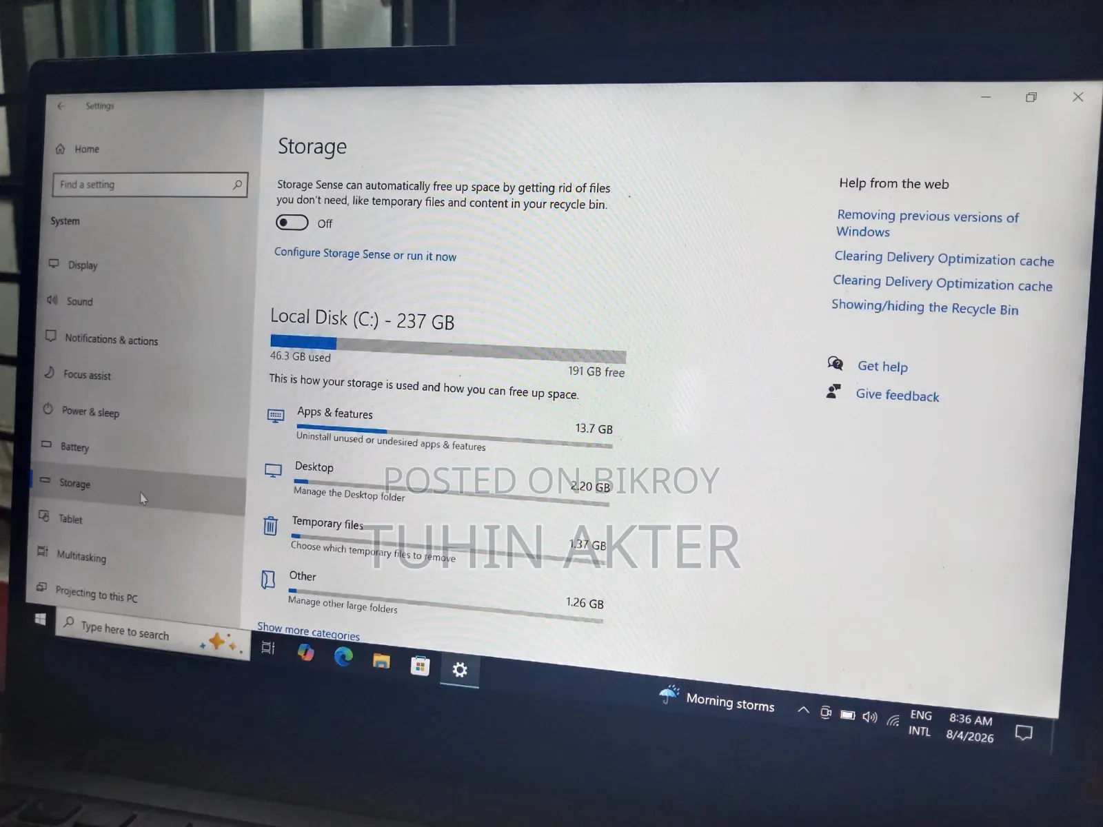 Laptop Lenovo 300e 8GB Intel Core i5 eMMC 256GB