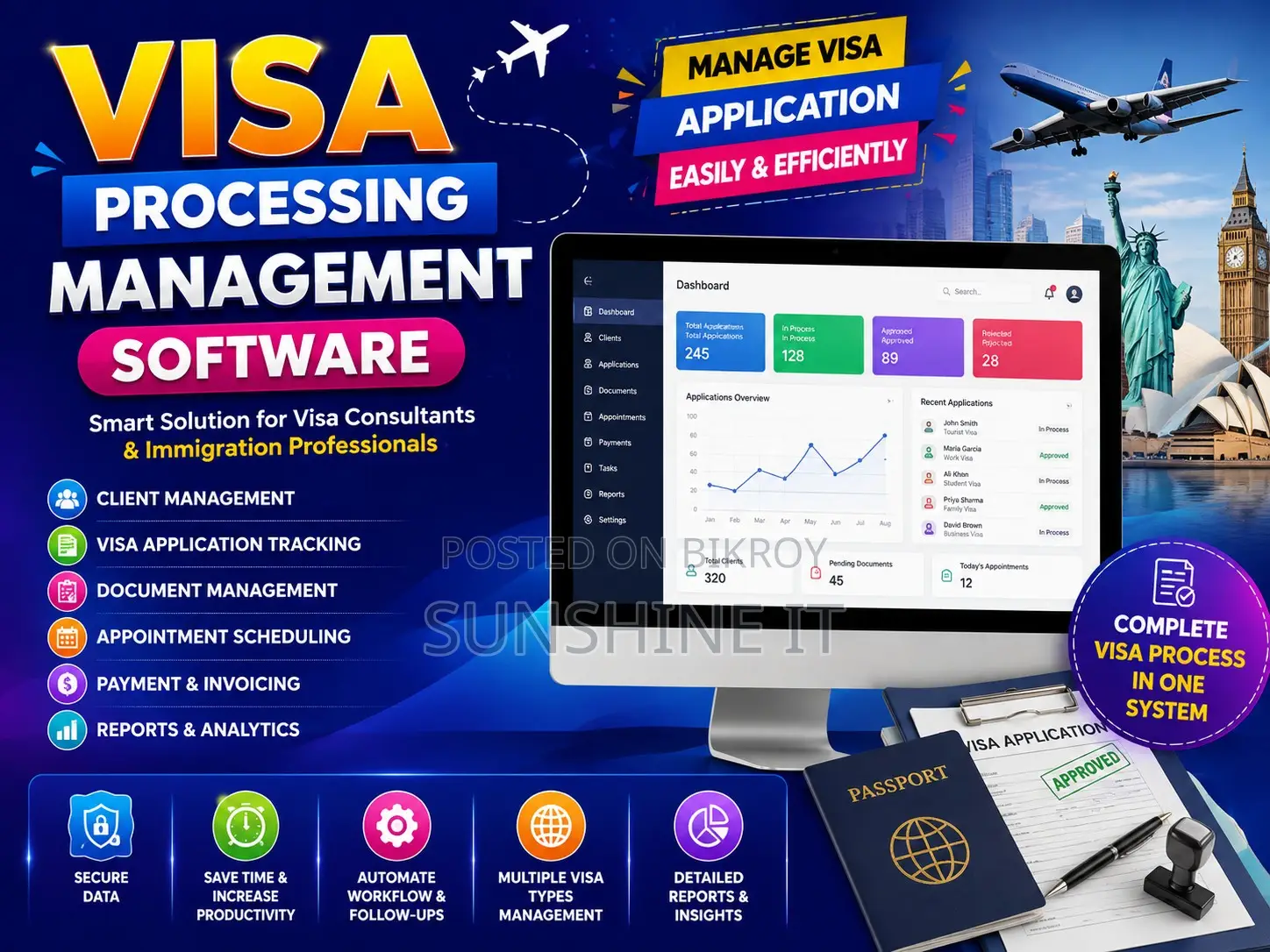 Visa Processing Management Software