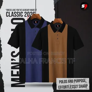 Premium Polo 2026 Navy With Black, Brown With Black