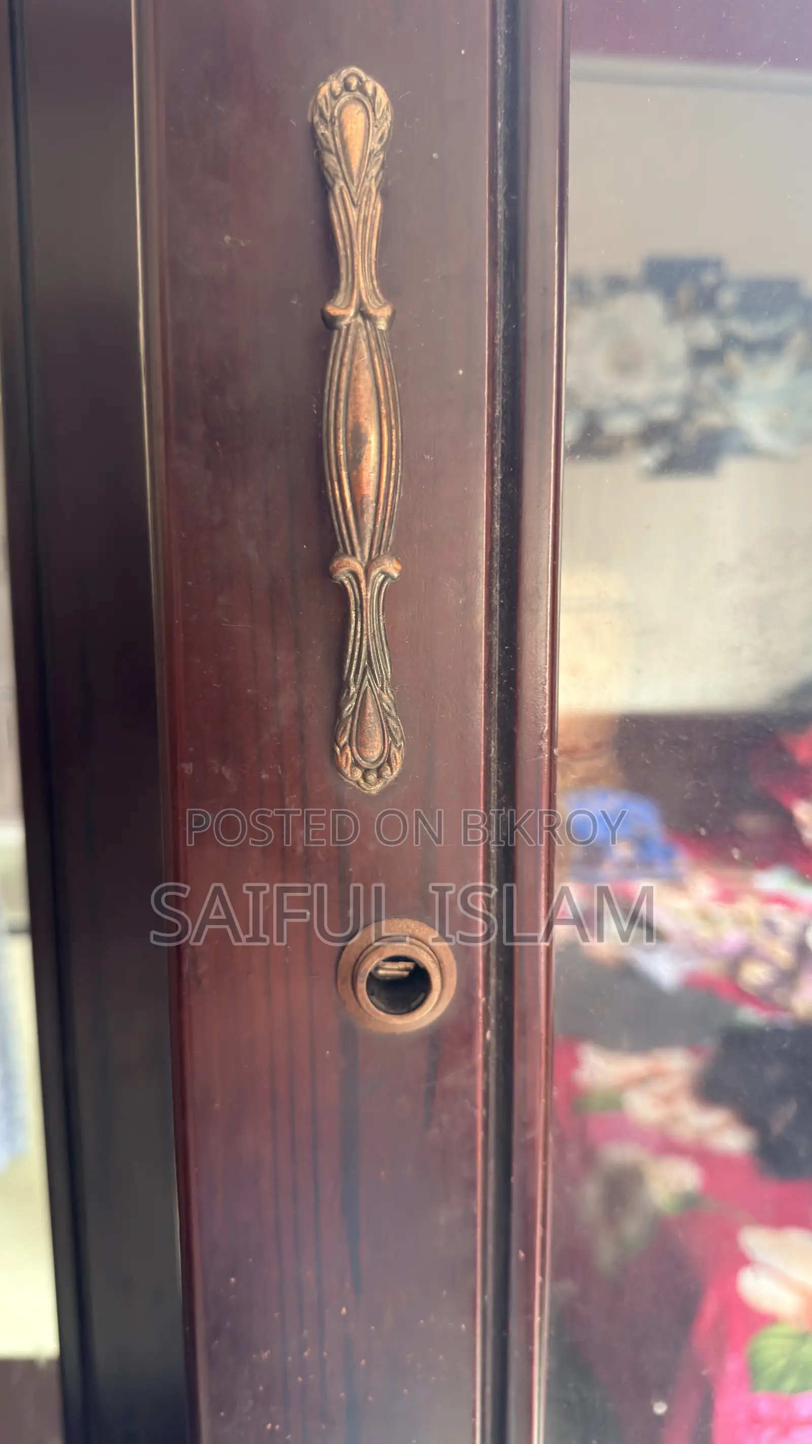 Malaysian Flying Wooden Almirah and Dressing Table for Sale