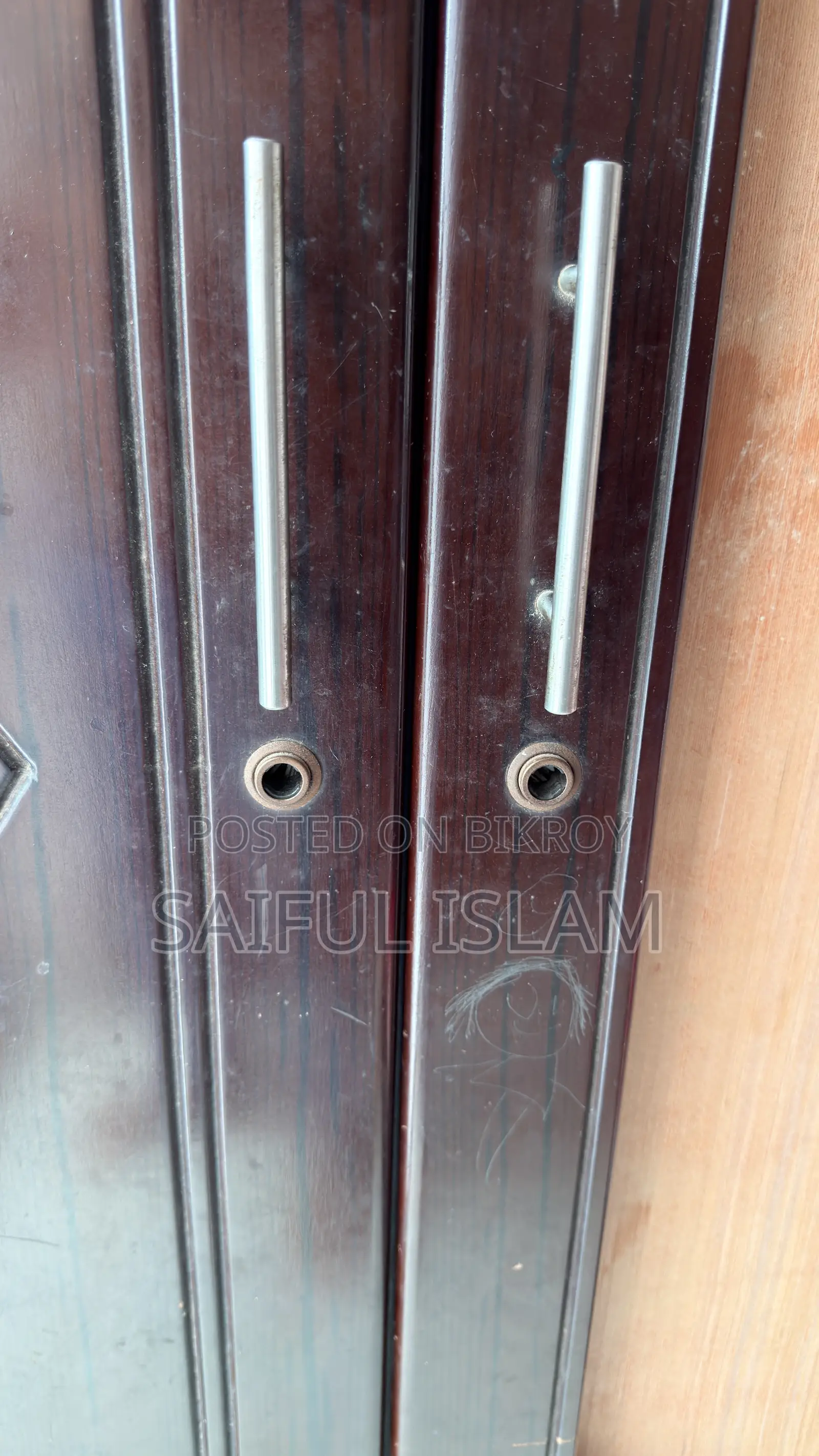 Malaysian Flying Wooden Almirah and Dressing Table for Sale