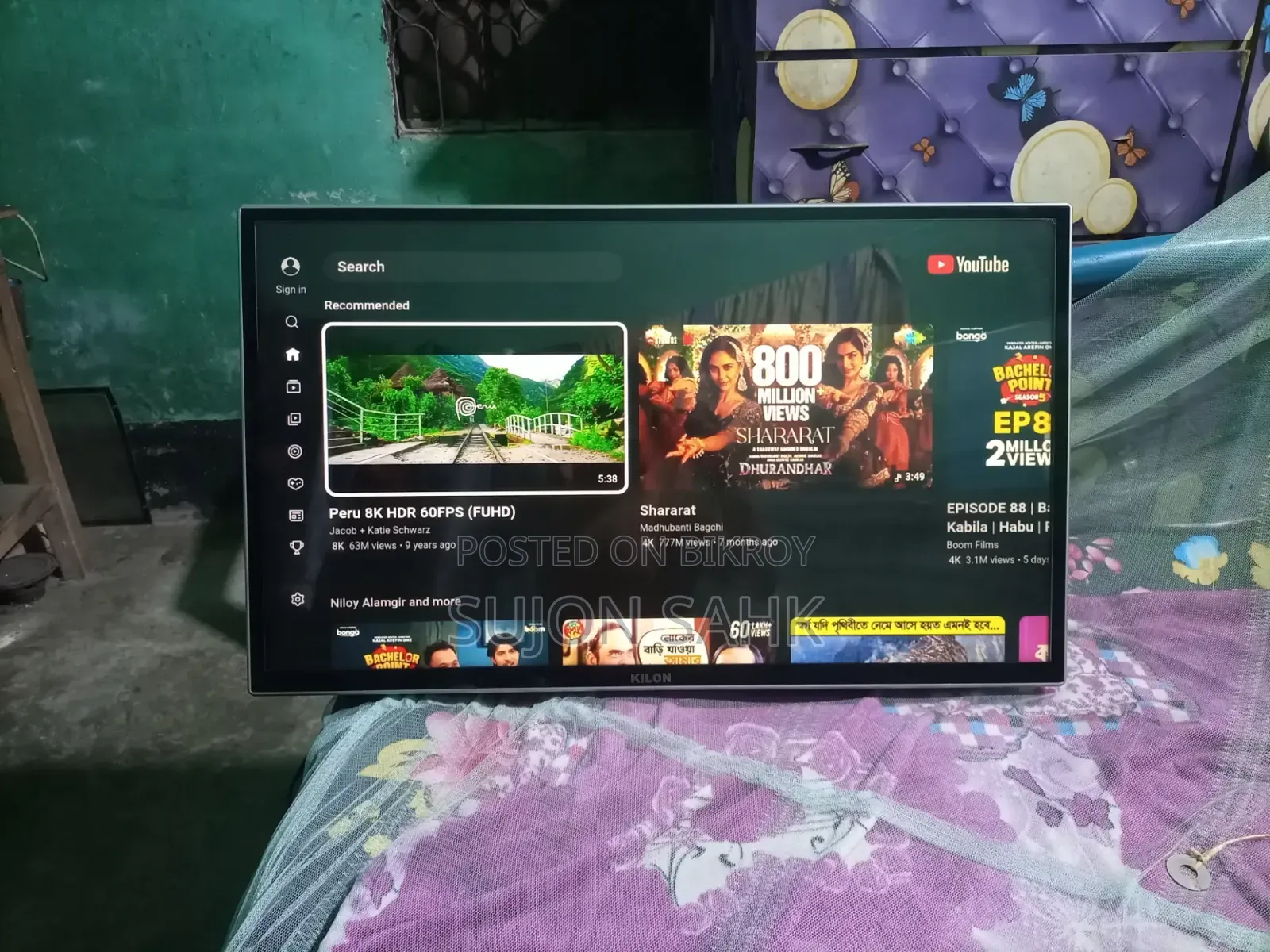 32 Inch Smart TV Double Glass