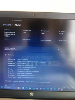 Laptop HP Pavilion 15-Cs3063cl 4GB Intel Core I5 HDD+SSD 1T