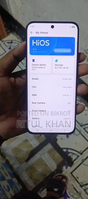 New Tecno Spark 40 Pro 256 GB Gray