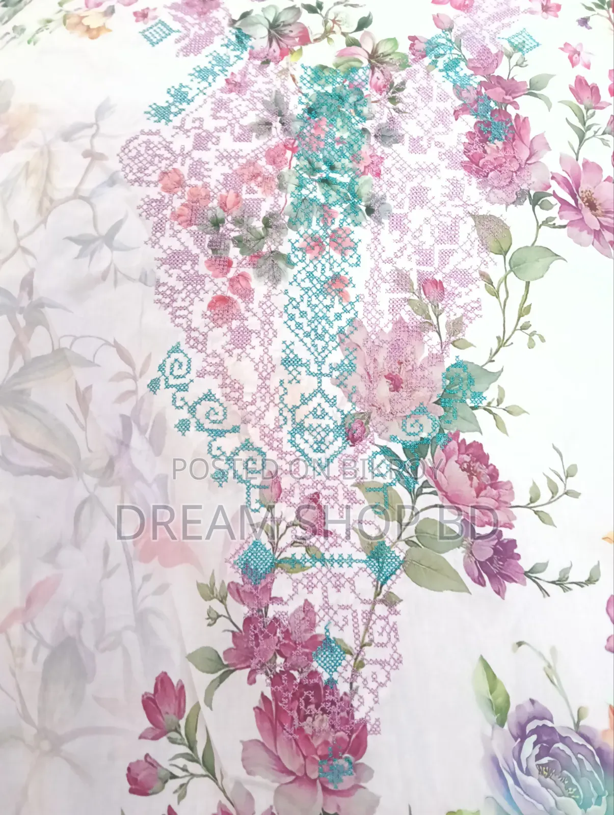 Hand Embroidered Cotton 3-Piece