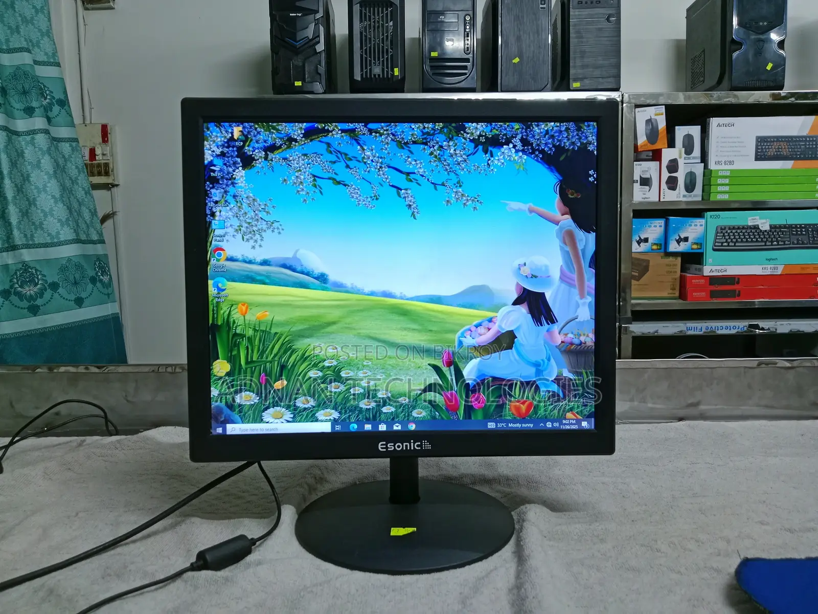 Esonic 17-Inch Square LED HD Monitor | Affordable Durable Setup