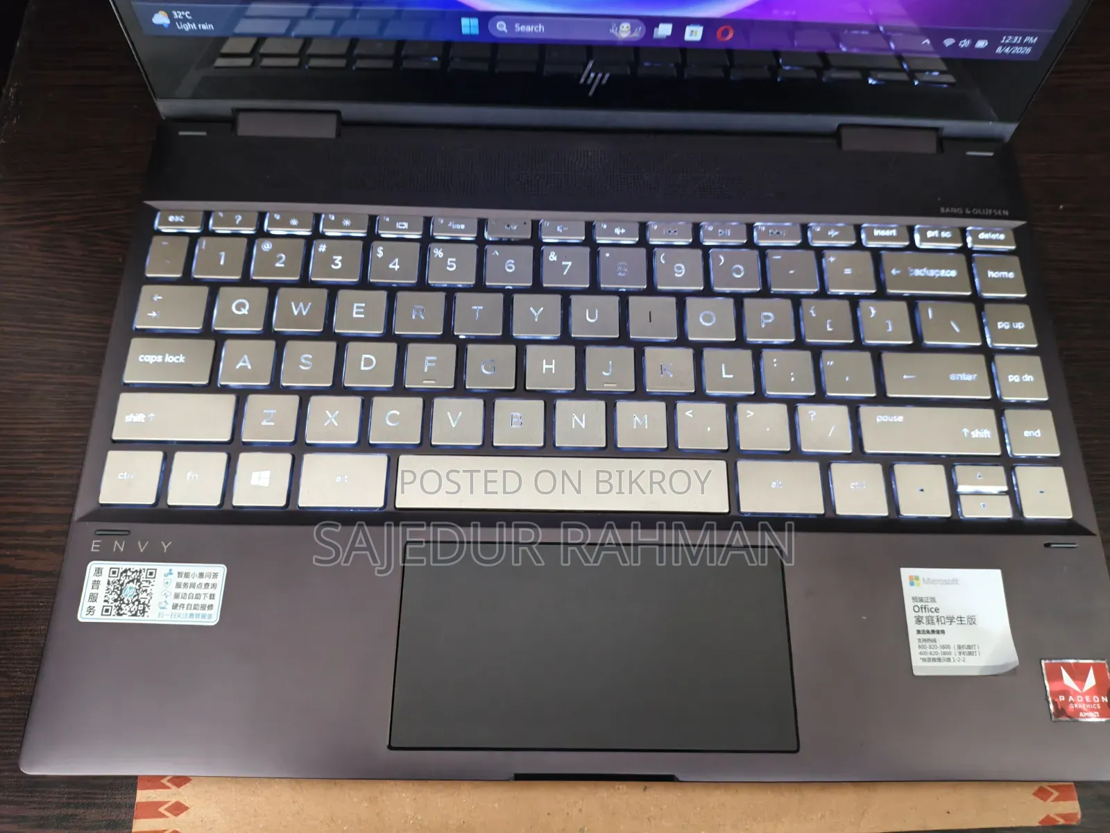 Laptop HP Envy x360 8GB AMD Ryzen 5 SSD 256GB