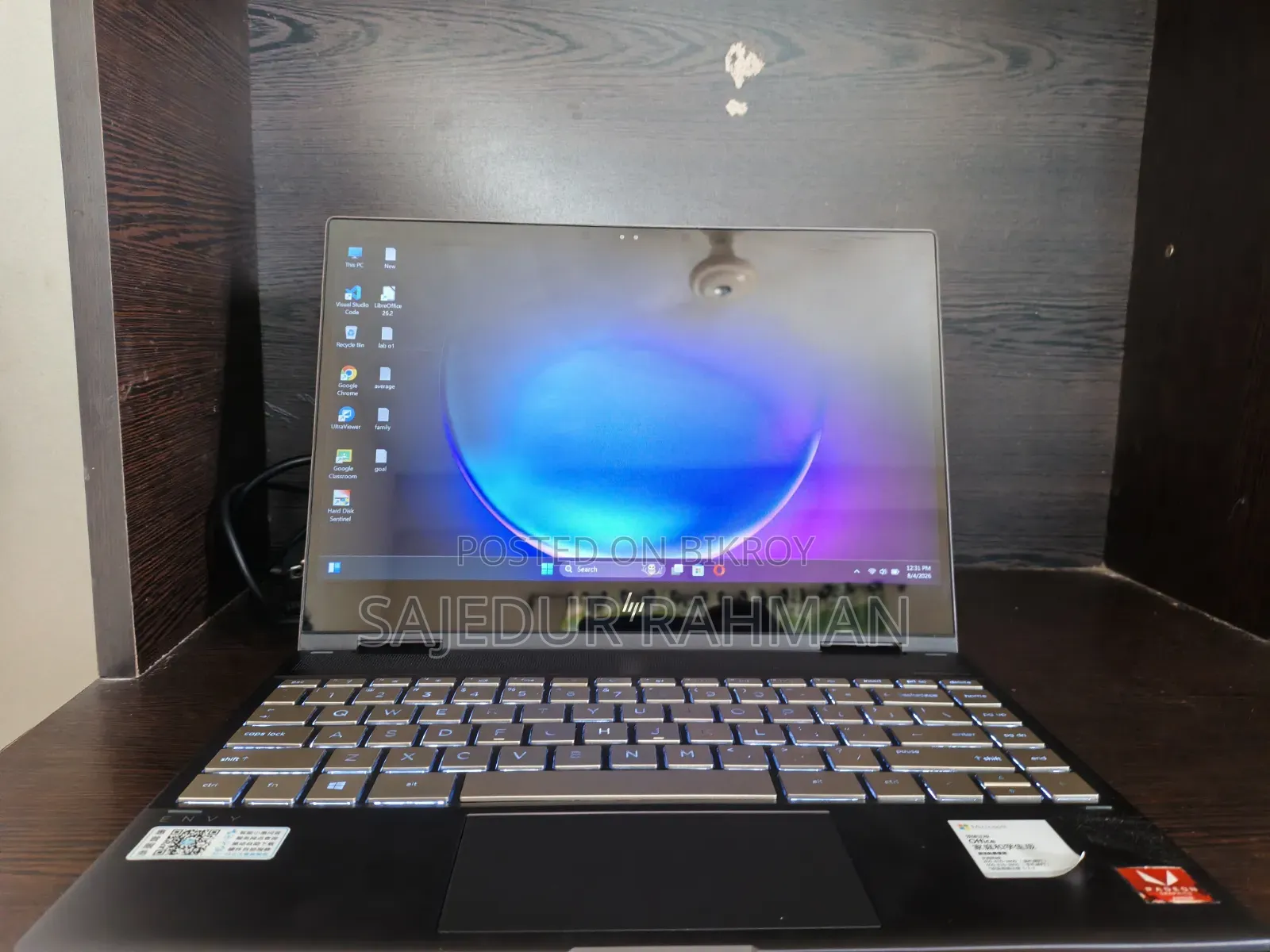 Laptop HP Envy x360 8GB AMD Ryzen 5 SSD 256GB