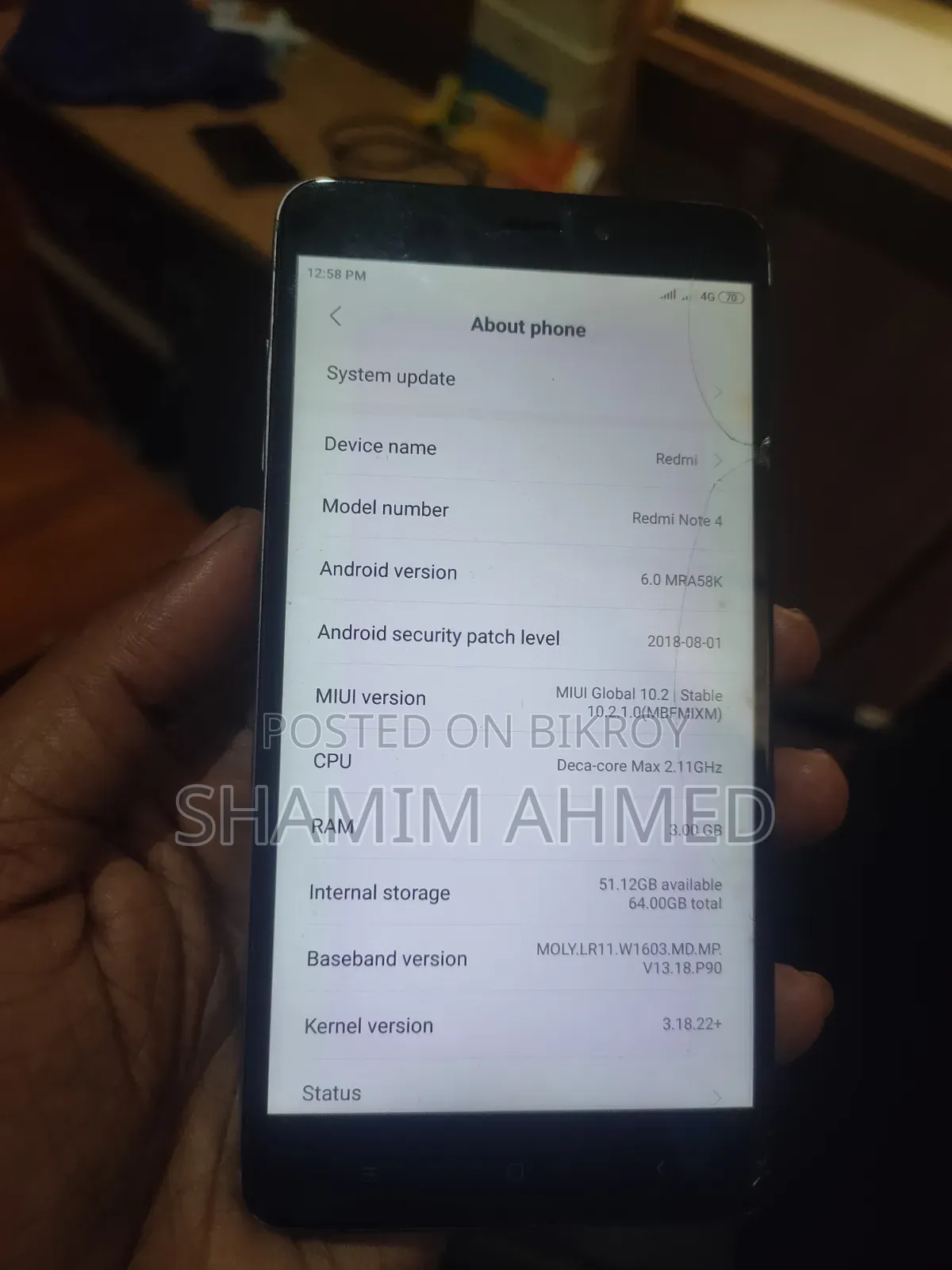 Xiaomi Redmi Note 4 64 GB Silver