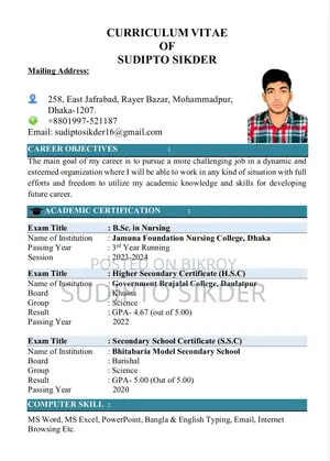 Healthcare Nursing CV