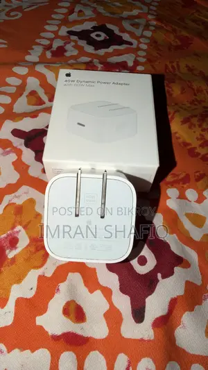 অ্যাপল ৪০ডব্লিউ ডাইনামিক পাওয়ার অ্যাডাপ্টার উইথ ৬০ডব্লিউ ম্যাক্স