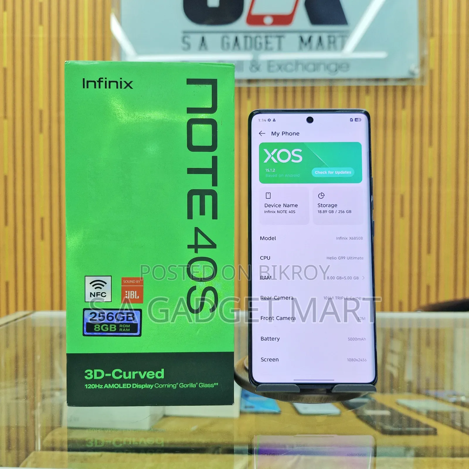 Infinix Note 40S 256 GB Black