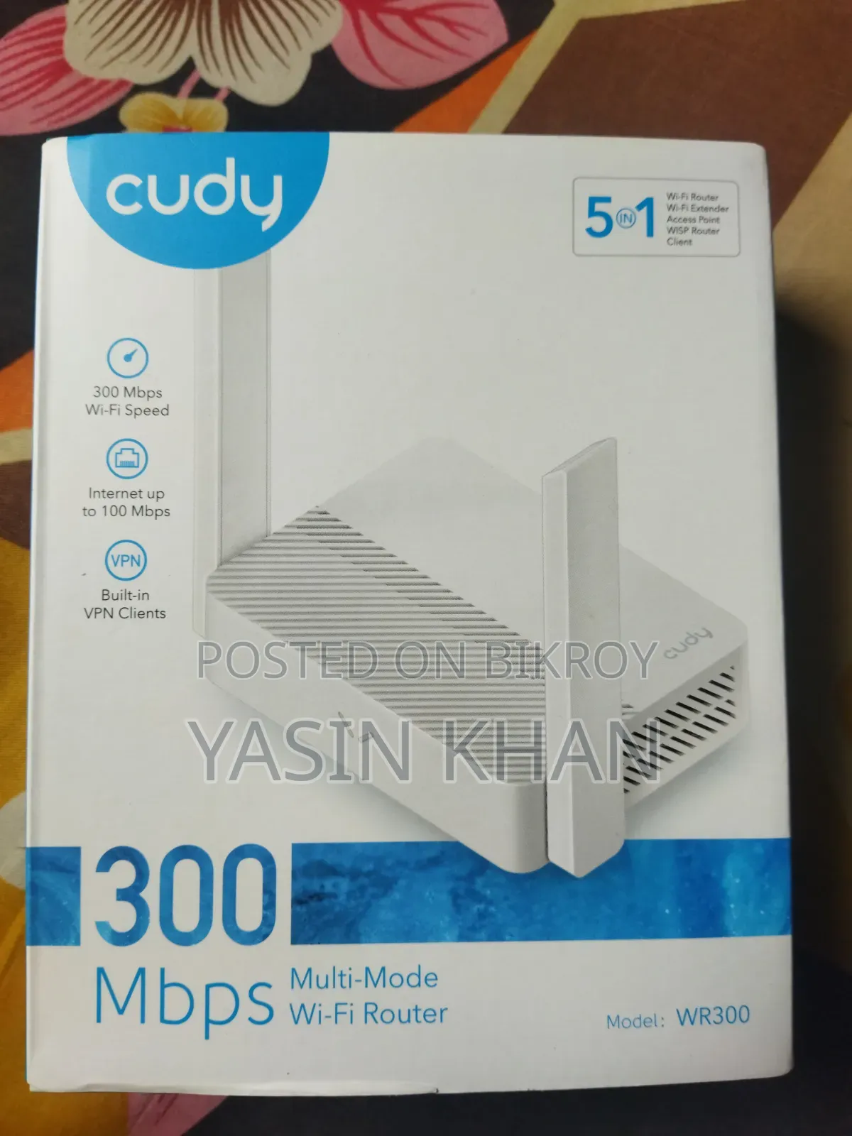 Cudy WR300 300Mbps Multi-Mode Wi-Fi Router (Full Box)