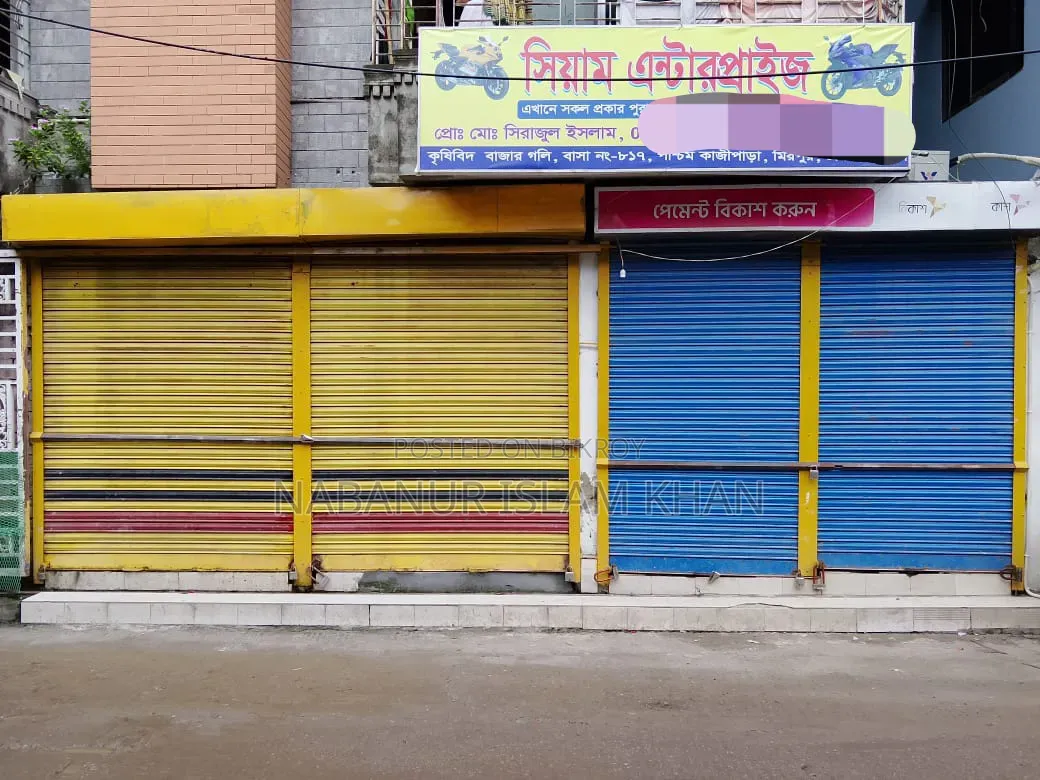 দোকান /শোরুম/ ট্রেনিং সেন্টার/ অফিস/ / গোডাউন / এটিএম বুথের