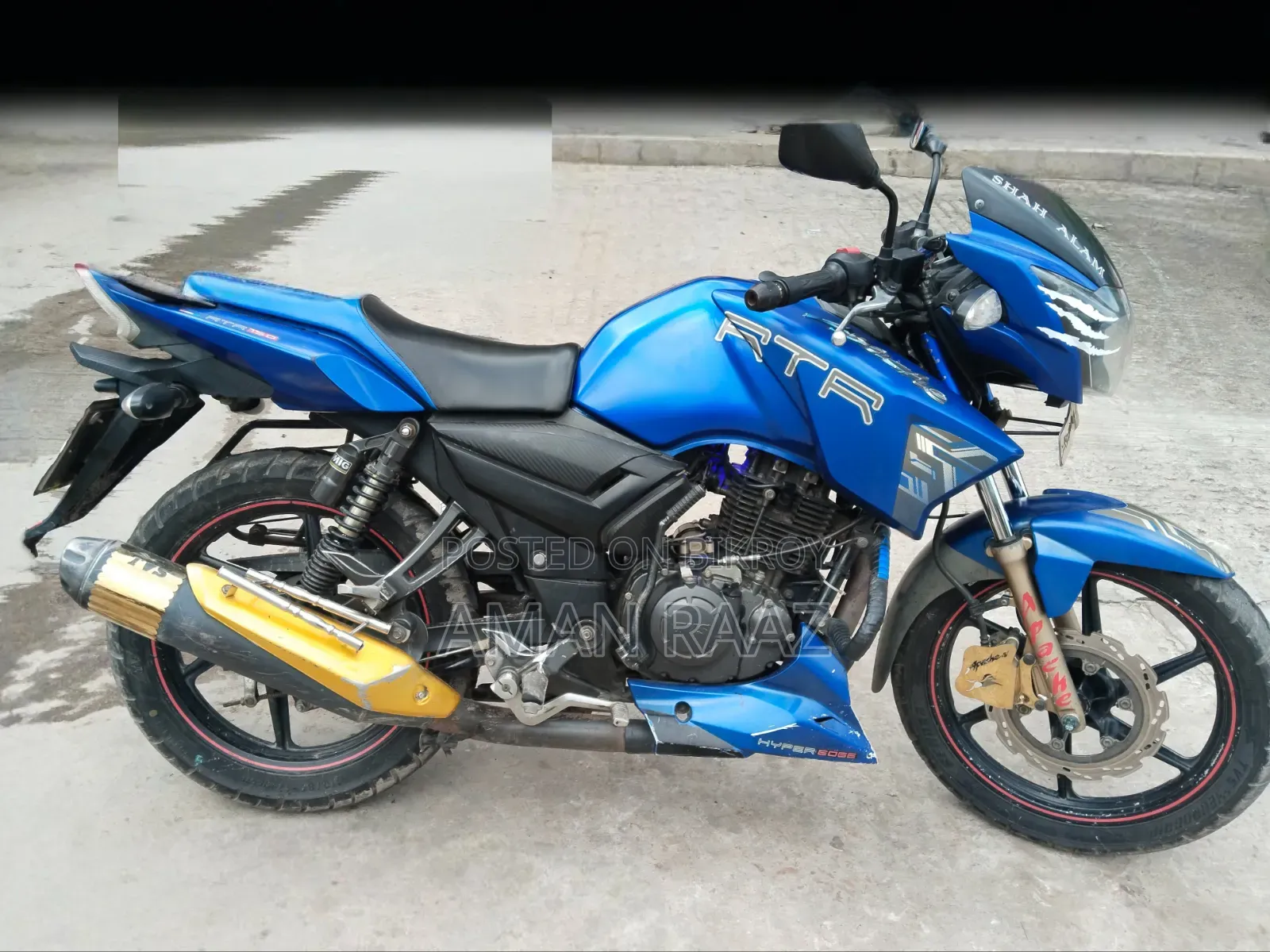 টিভিএস আপাচি আরটিআর ১৬০ টুভি ২০১৯ নীল