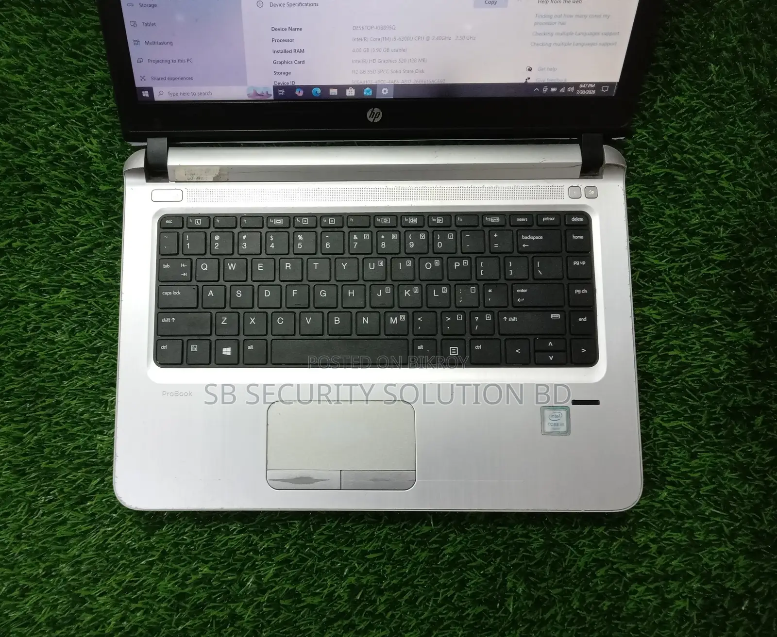 Laptop HP ProBook 440 G3 4GB Intel Core I5 SSD 128GB