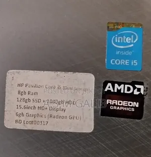 Laptop HP 8GB Intel Core i5 HDD+SSD 1TB