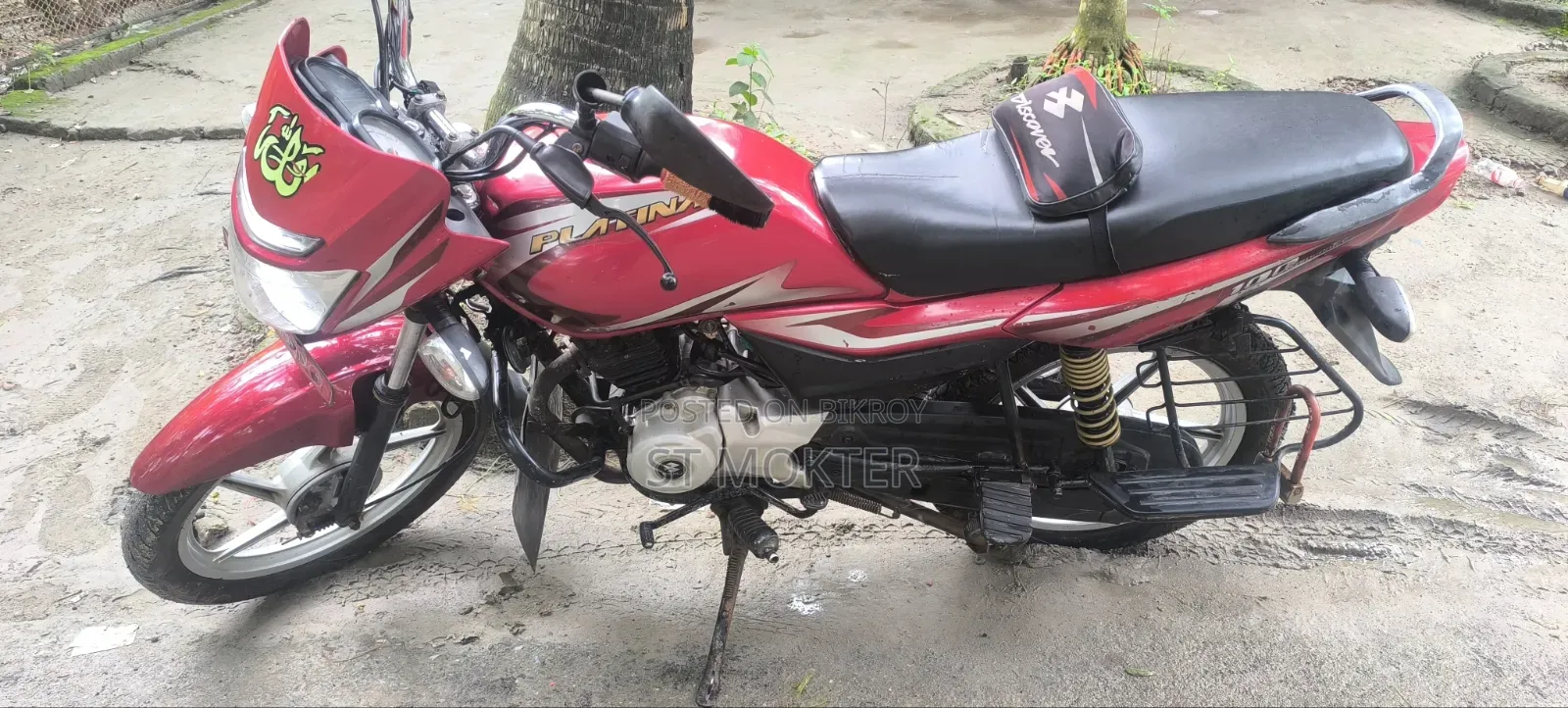 বাজাজ প্লাটিনা ১০০ ২০২১ রেড