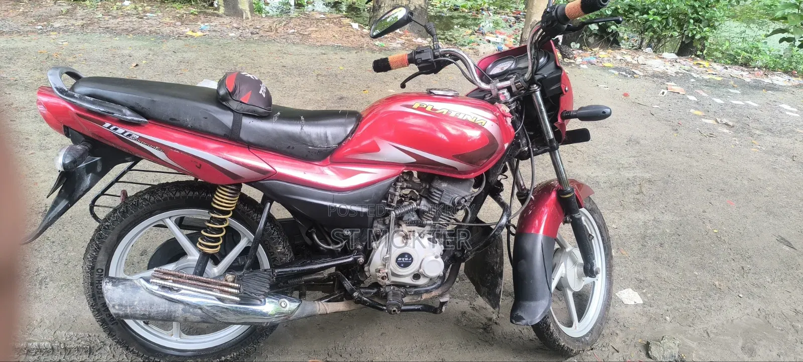 বাজাজ প্লাটিনা ১০০ ২০২১ রেড