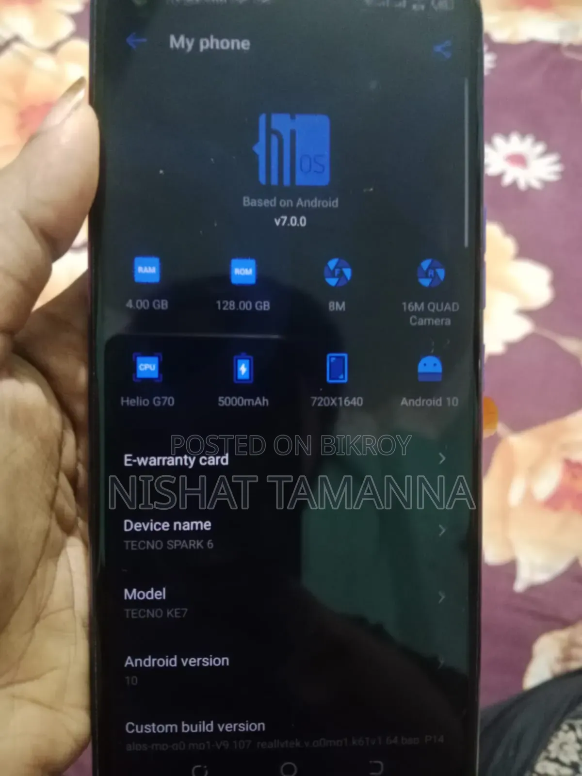 Tecno Spark 6.0 64 GB Blue