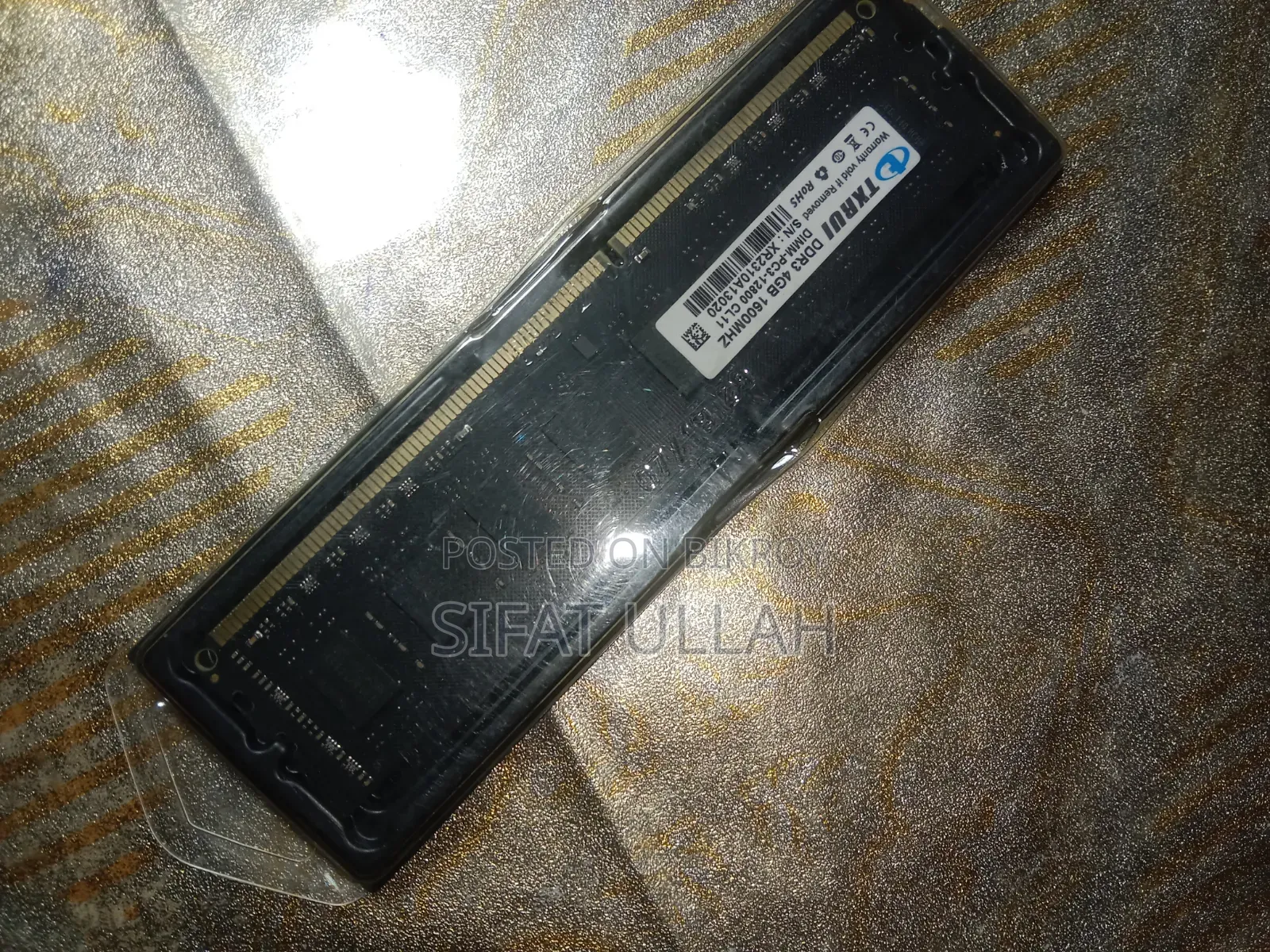 Txru Ddr3 4gb 1600mhz Desktop Ram