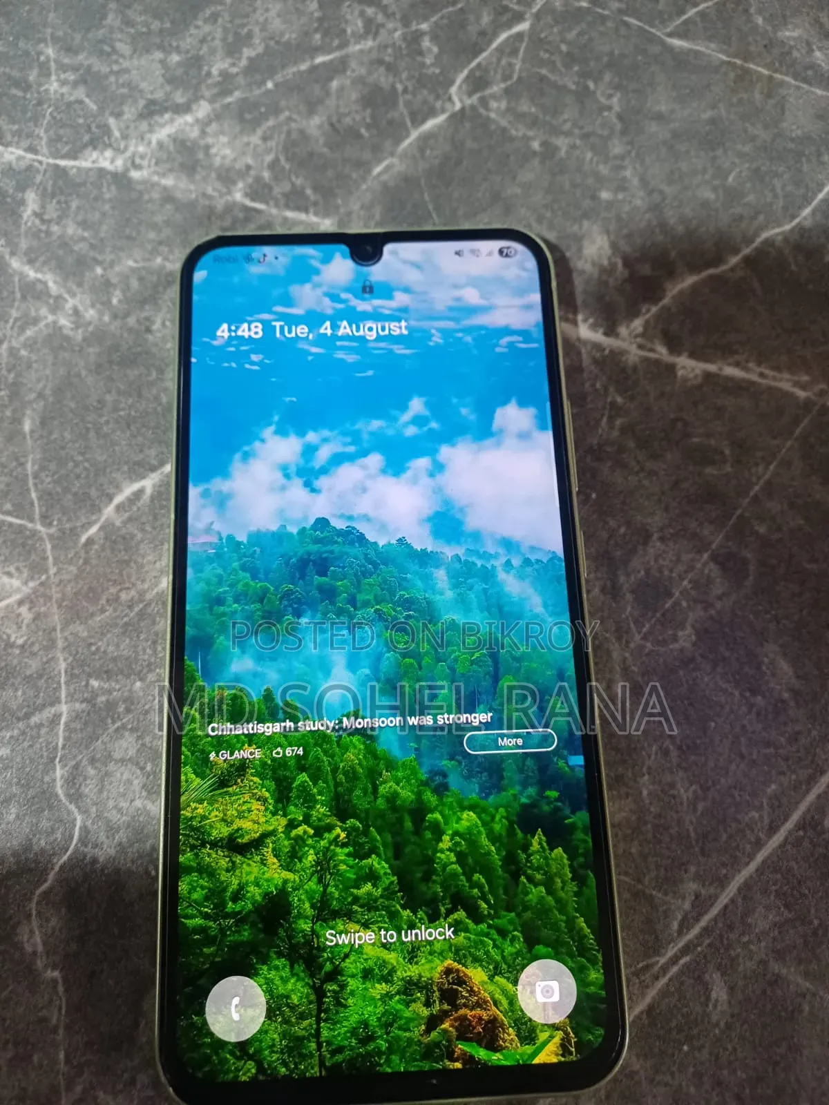 স্যামসাং গ্যালাক্সি এ৩৪ ৫জি ১২৮ জিবি ইয়েলো