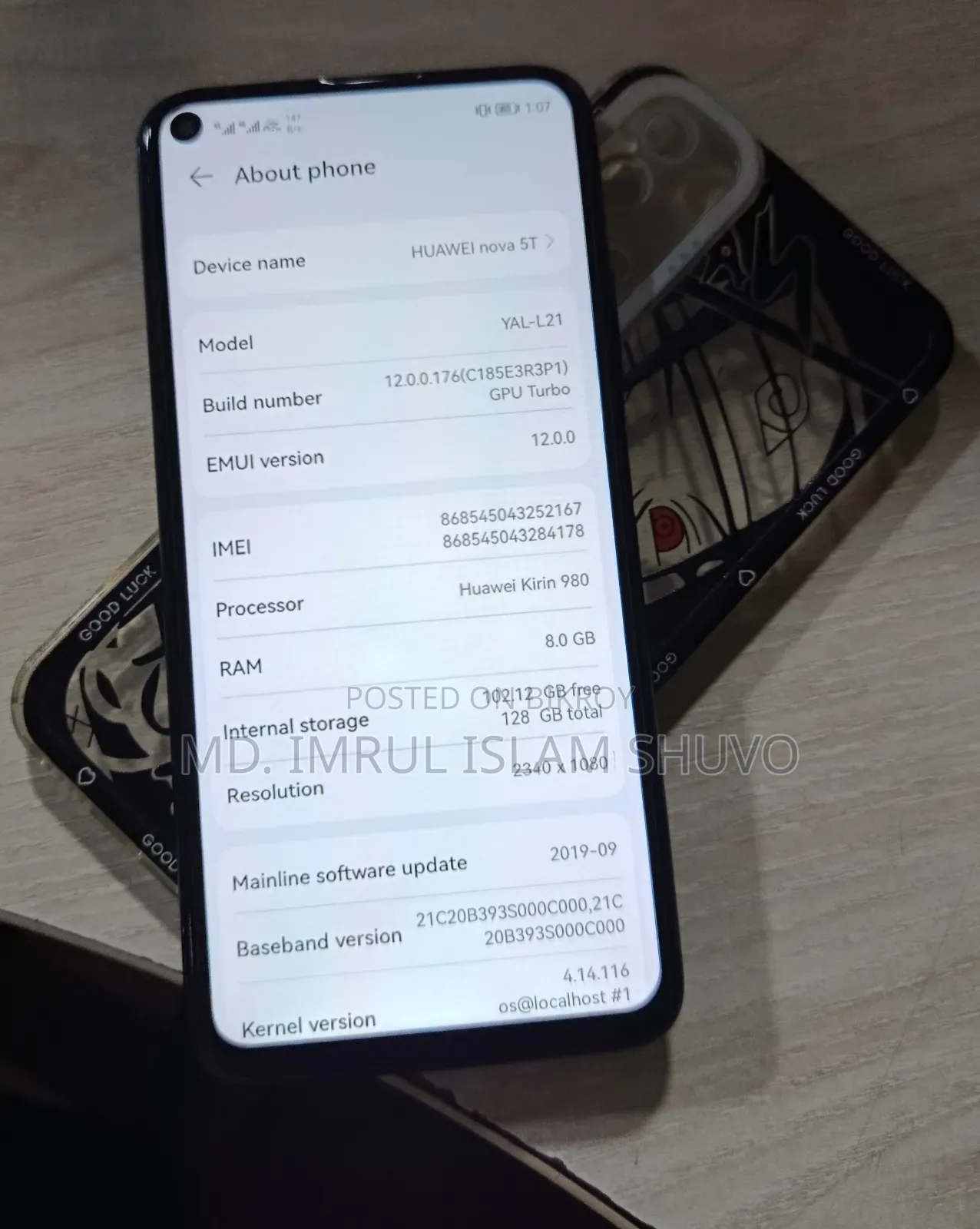 Huawei Nova 5T 128 GB Blue