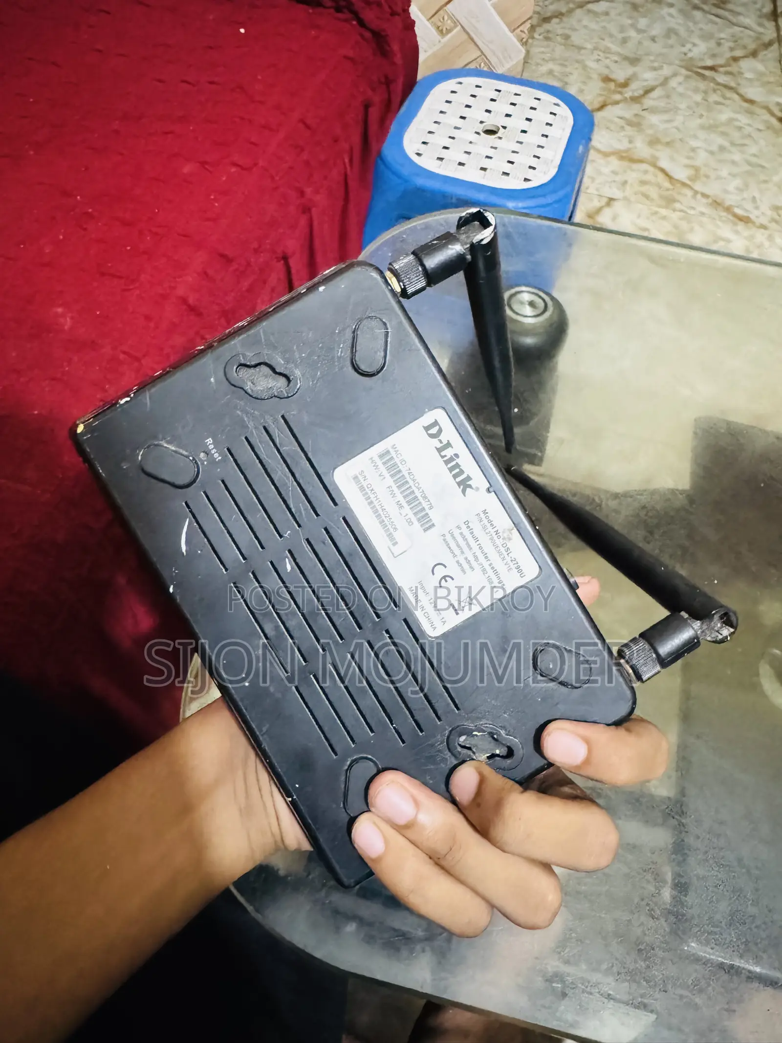 ডি-লিংক ডিএসএল-২৭৯০ইউ ওয়াইফাই মডেম রাউটার (ভালো অবস্থা)