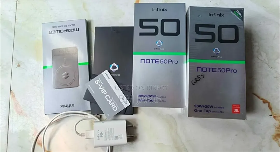 ইনফিনিক্স নোট ৫০ প্রো ৪জি ২৫৬ জিবি সিলভার