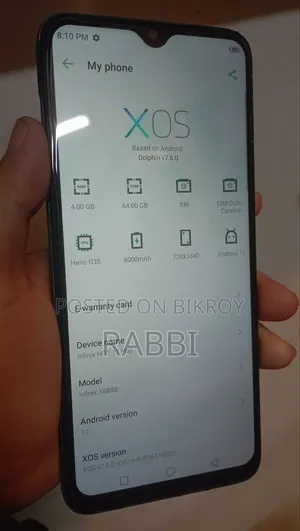 Infinix Hot 11 Play 64 GB Gray
