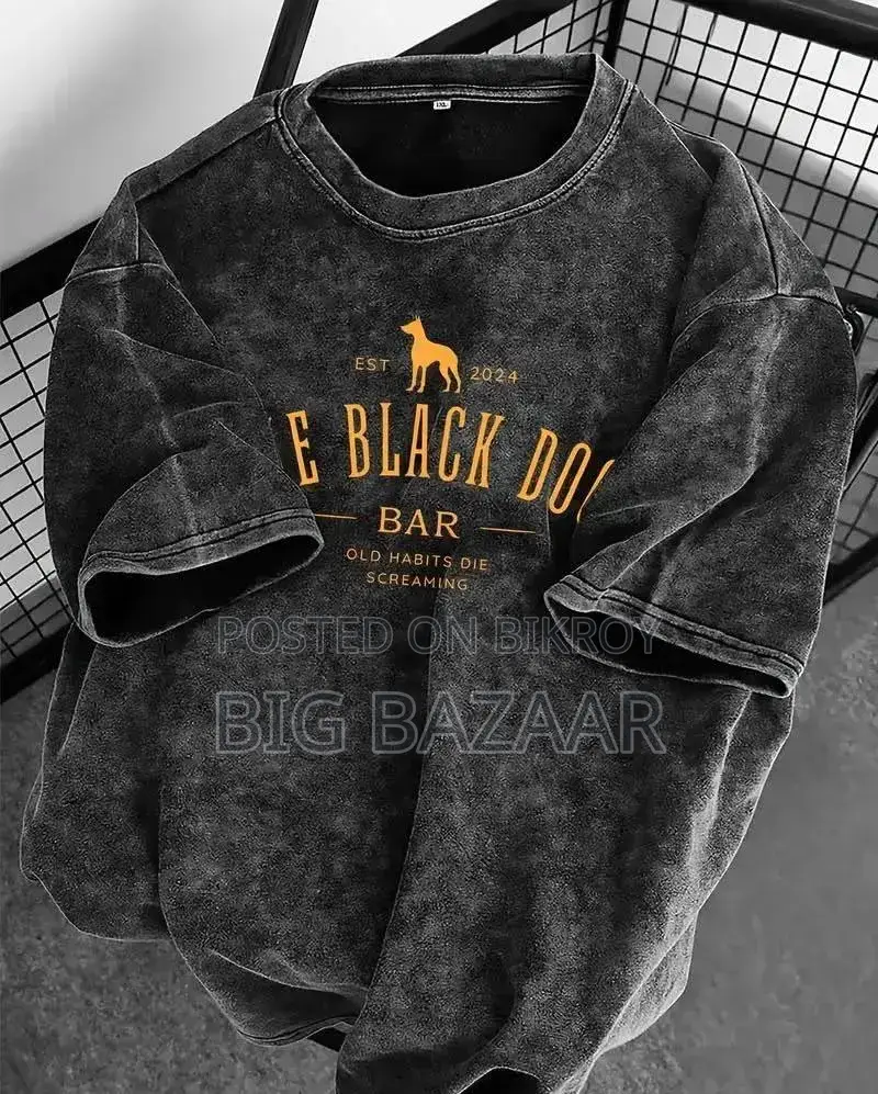 ShadowFade Premium Acid Wash Drop Shoulder