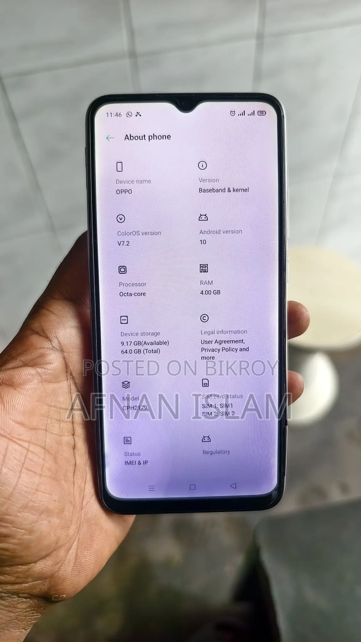 Oppo A15 64 GB White