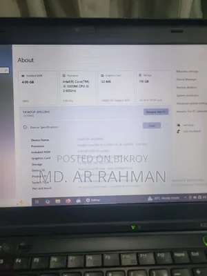 ল্যাপটপ লেনোভো থিংকপ্যাড এক্স২৩০ ৪জিবি ইন্টেল কোর আই৫ এসএসডি ১২৮জিবি