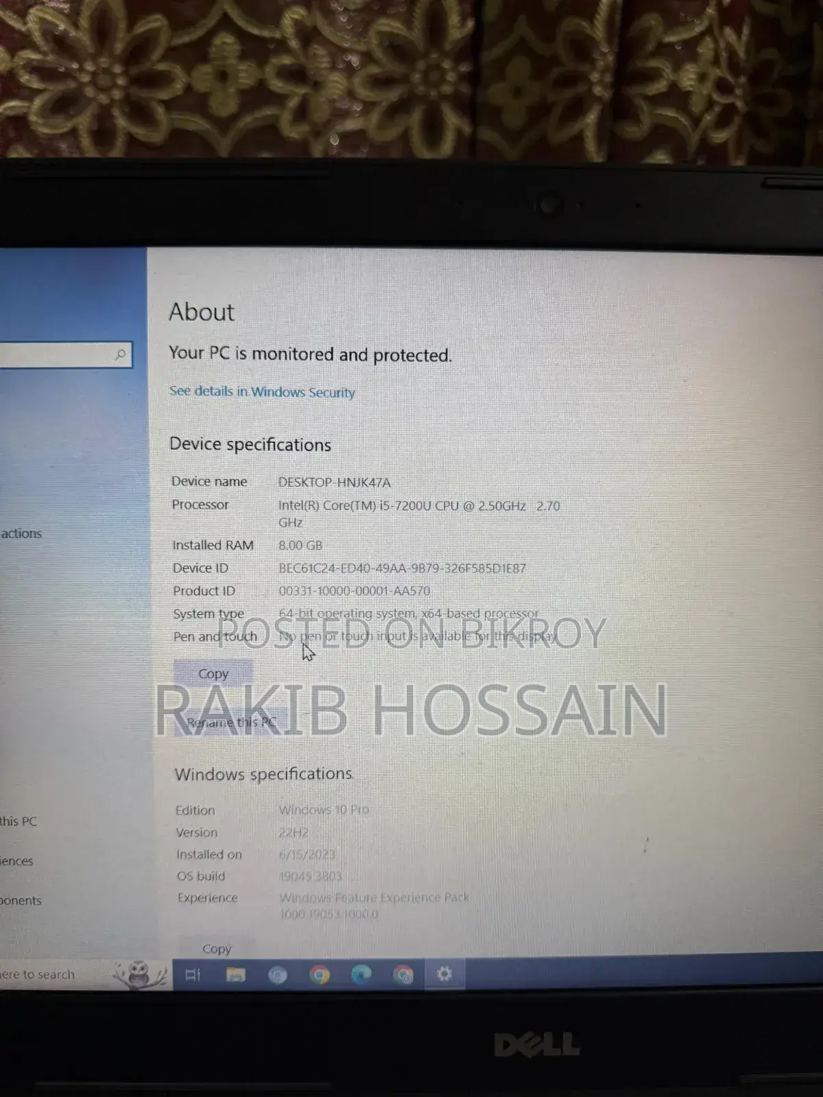 Laptop Dell Inspiron 15 8GB Intel Core I5 HDD 1T