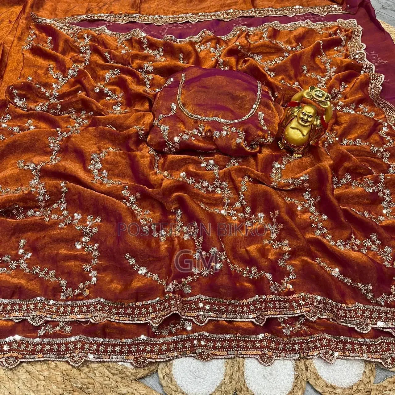 Indian Georgette Sharee With Blouse Piece