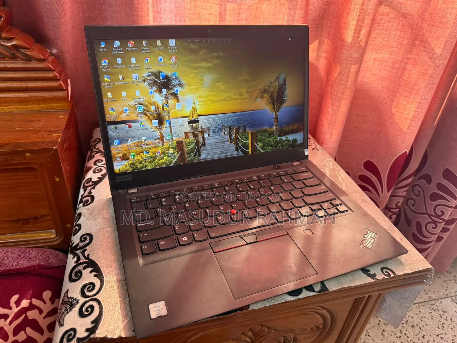 Laptop Lenovo ThinkPad T490s 8GB RAM Intel Core i7 HDD + 256GB SSD