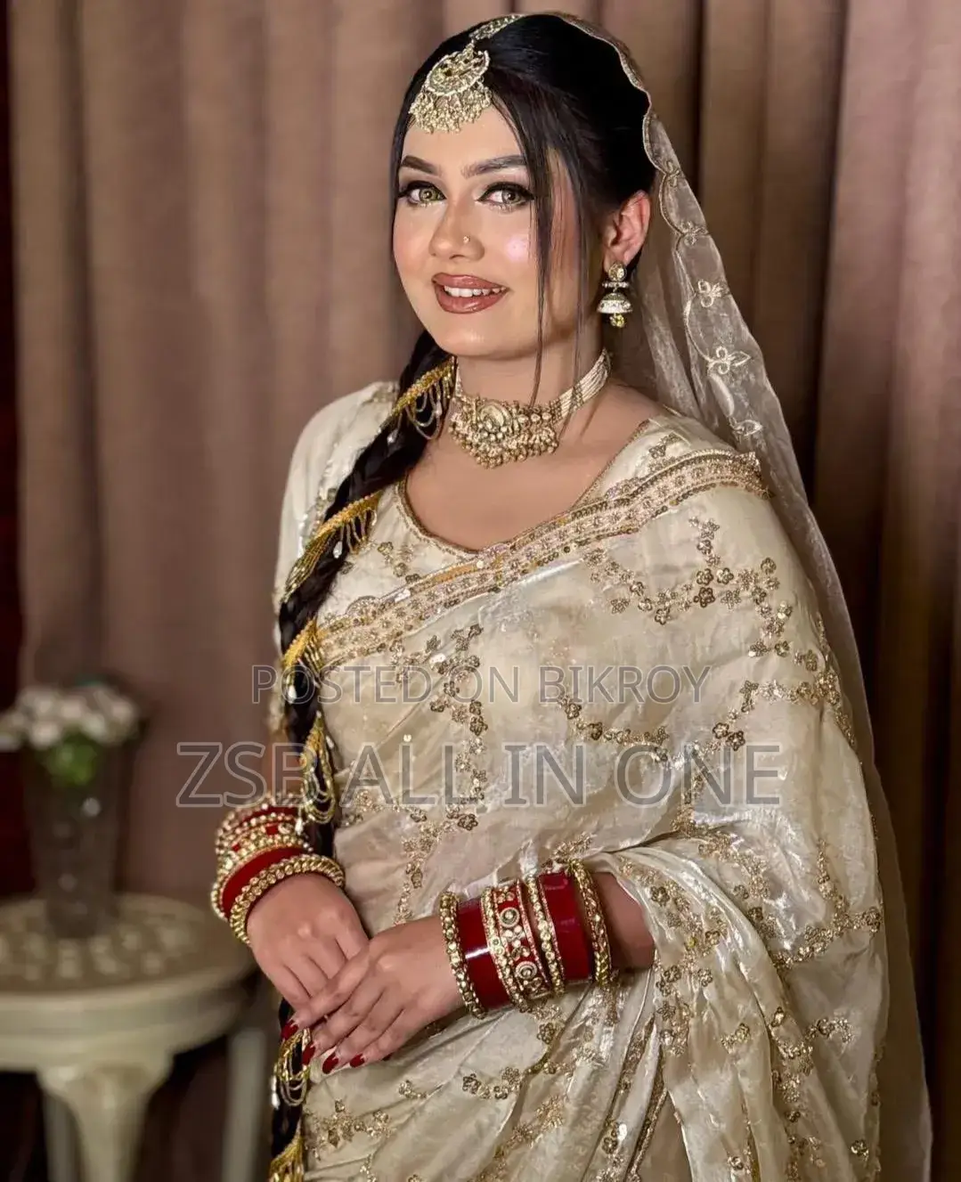 Indian Georgette Sharee With Blouse Piece