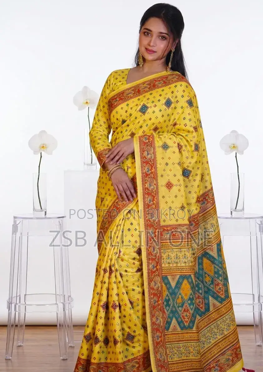 Cotton Skin Print Sharee With Blouse Piece