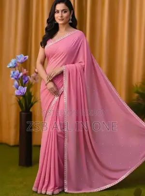 Georgette Sharee With Blouse Piece