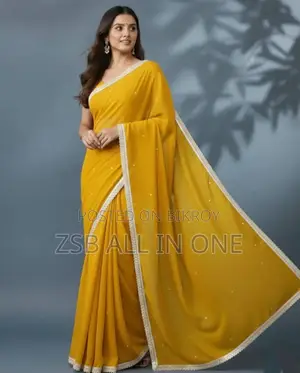 Georgette Sharee With Blouse Piece