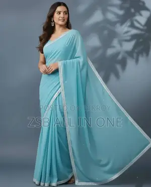 Georgette Sharee With Blouse Piece