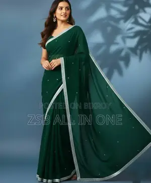 Georgette Sharee With Blouse Piece
