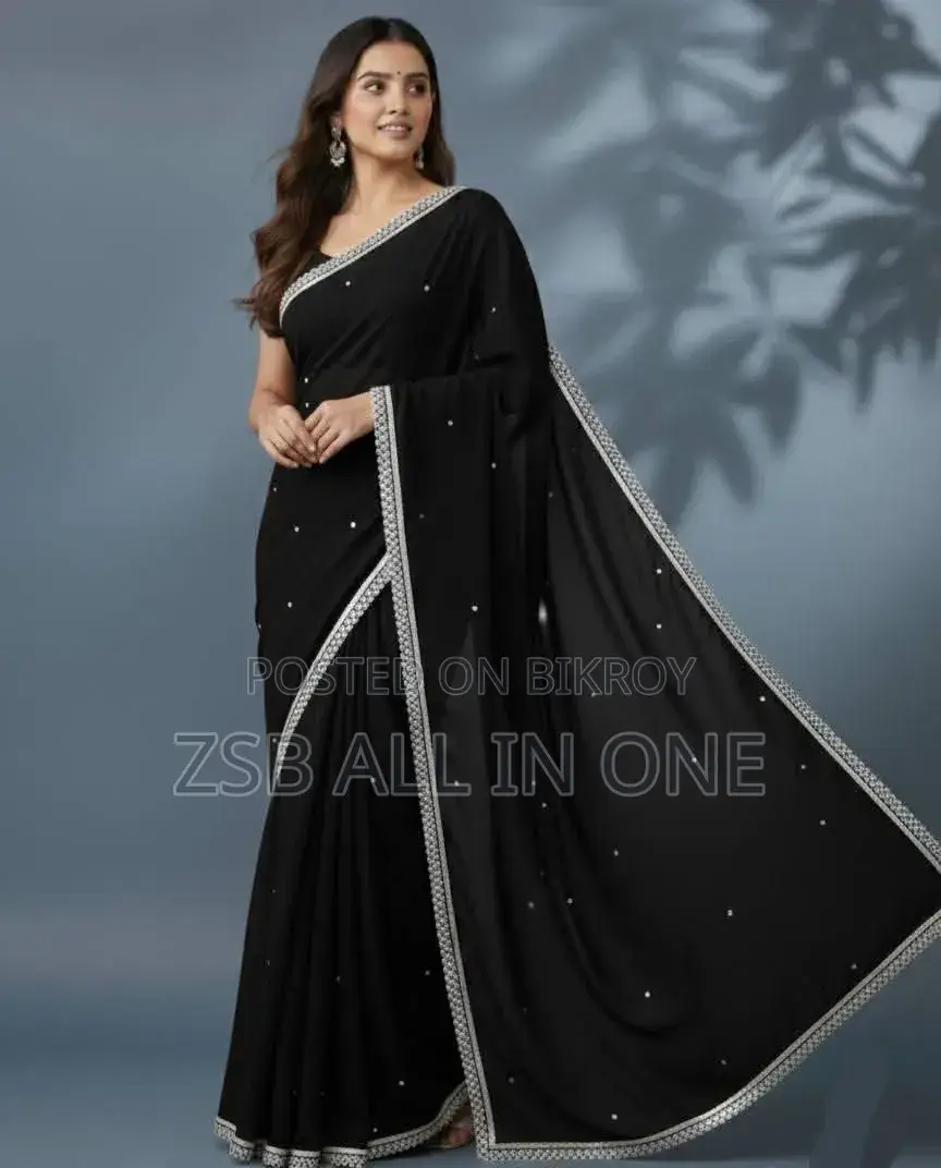 Georgette Sharee With Blouse Piece