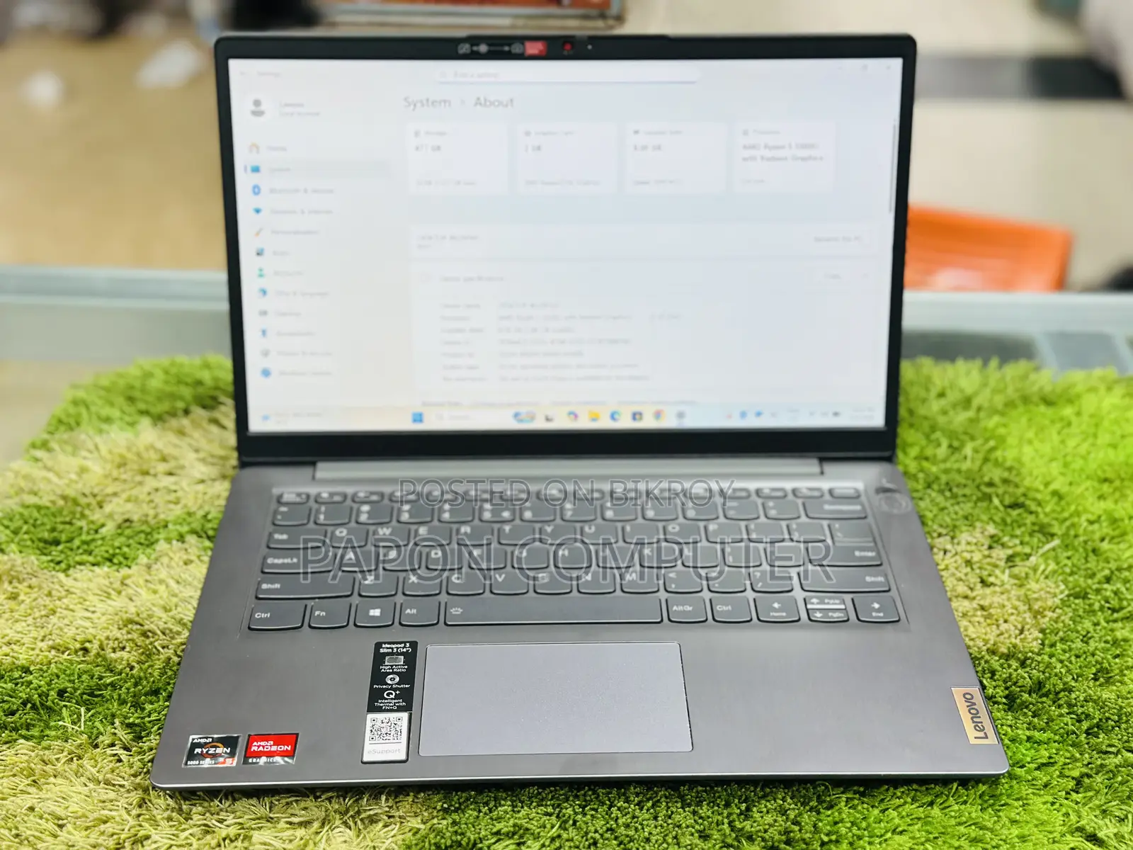Laptop Lenovo Ideapad 3 8GB AMD Ryzen 5 SSD 512GB