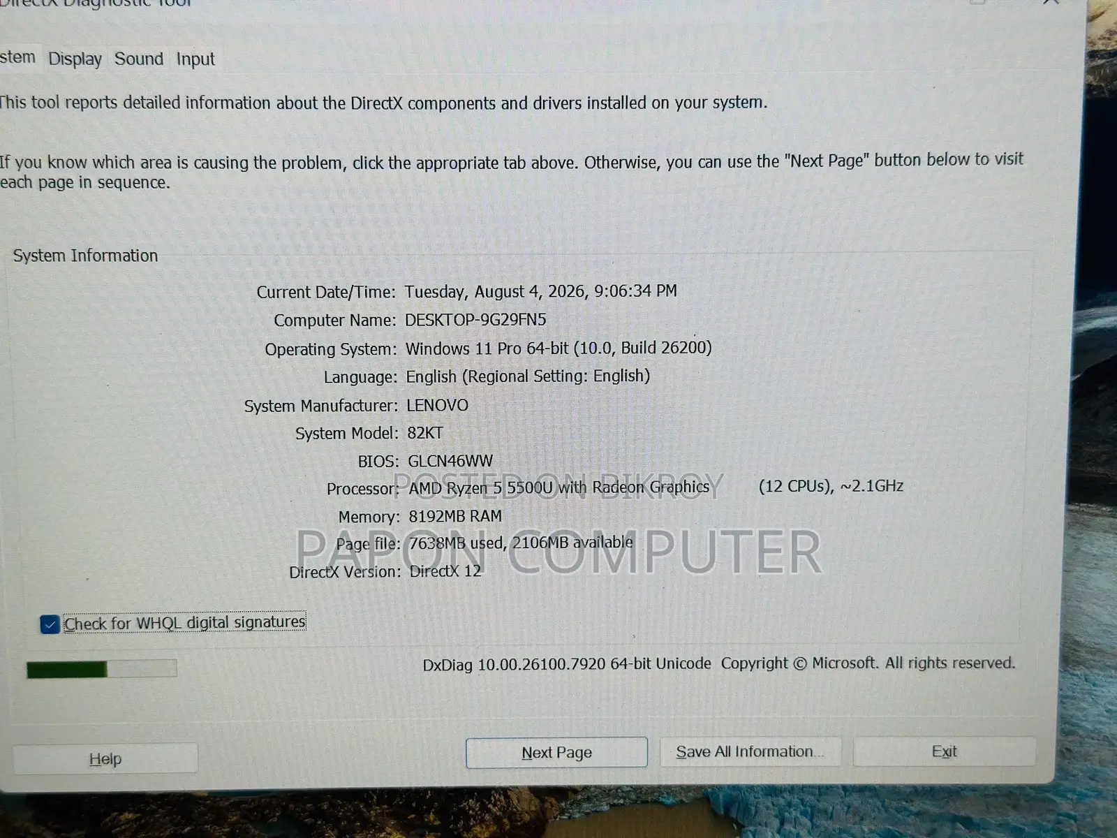 Laptop Lenovo Ideapad 3 8GB AMD Ryzen 5 SSD 512GB
