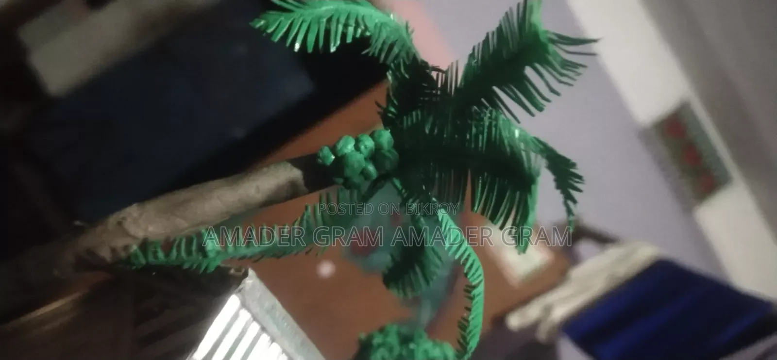 হাতেতৈরি শো-পিস, গ্রামীণ দৃশ্য, বাঁশের তৈরি ঘর, ঘর সাজানোর জিনিস, হোম ডেকর