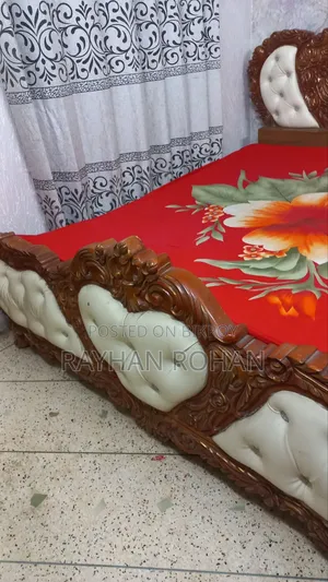 King Size Mehegoni Wood Bed